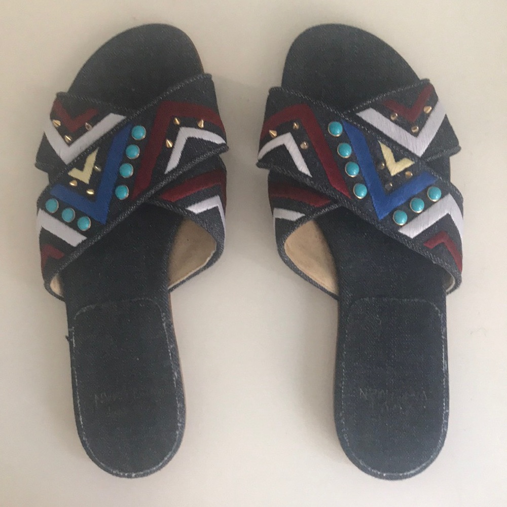 Stuart Weitzman Button Candy Flat Slides